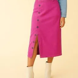barcino Women Button-Down Pencil Skirt-picture-44