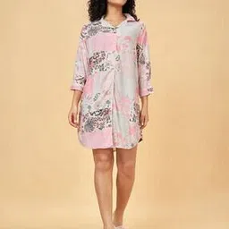 dreamz by pantaloons Women Spread Collar Nightshirt-picture-10