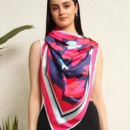 handicraft-palace Women Floral Printed Silk Scarf-picture-36