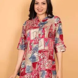 styfun Women Printed V-Neck Kurti-picture-39