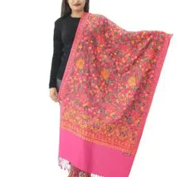 matelco Embroidered Shawl with Tassels-picture-14