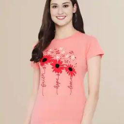 tromko Women Floral Print Regular Fit Round-Neck T-Shirt-picture-45