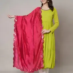 muffly Women Embroidery Silk Dupatta-picture-11