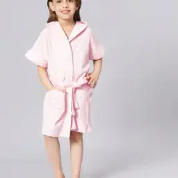 lacylook Hooded Bathrobe with Patch Pockets-picture-52