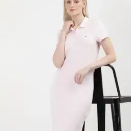 tommy hilfiger Women Shirt Dress with Logo Embroidery-picture-12