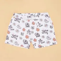 pantaloons junior Girls Printed Regular-Fit Shorts with Drawstring Waist-picture-52