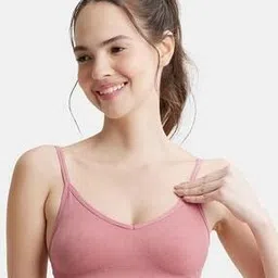 jockey FE74 Wirefree Seamfree Non Padded Micro Touch Nylon Elastane Full Coverage Beginners Bra-picture-41