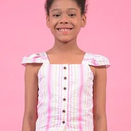 crimsoune club Girls Stripes Square Neck Top-picture-21