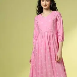 acai Women Geometric Print A-Line Kurta-picture-34