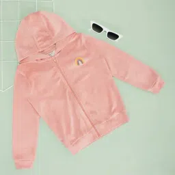 pantaloons junior Girls Printed Regular Fit Hoodie image 1