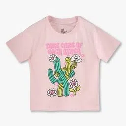 rio girl for trends select Girls Graphic Print Crew-Neck T-Shirt-picture-35