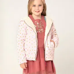 cherry crumble by nitt hyman Girls Polka-Dot Loose Fit Hoodie-picture-11