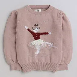 yellow apple Girls Embellished Sweatshirt-picture-11