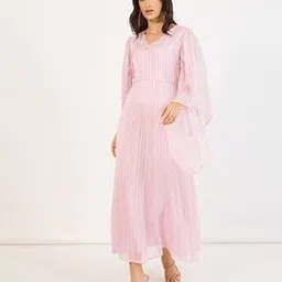 styli Women Western Wear Stripes A-line Dress-picture-42