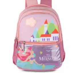 priority Girls Disney Princess Mermaid Printed School Backpack -23L-picture-16