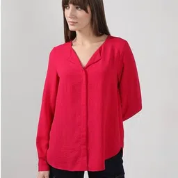 vero moda Women Regular Fit V-Neck Shirt image 1