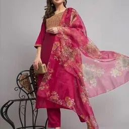 nyrika Women Embroidered A-Line Kurta Set-picture-43