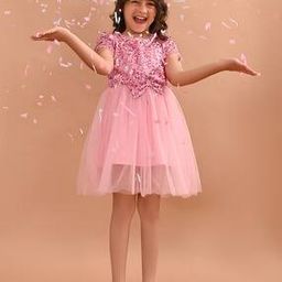 lilpicks Girls Sequins Embellished Fit & Flared Dress-picture-33
