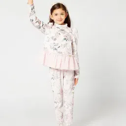 one friday Girls Floral Print Leggings-picture-51