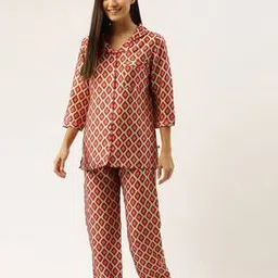 banno's swagger Women Western Wear Abstract Nightwear Set-picture-53