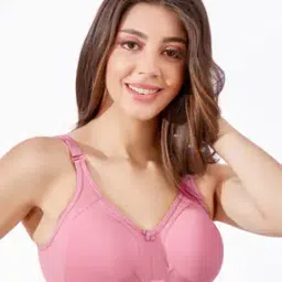 maroon Non-Padded Bra with Bow-picture-37