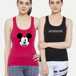friskers Pack of 2 Graphic Print Tank Top-picture-52