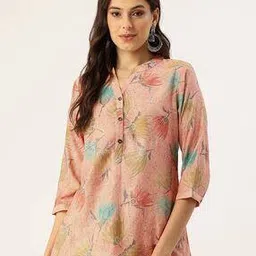 amukti Women Floral Print Straight Tunic -picture-52