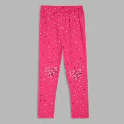 blue giraffe Printed Leggings with Elasticated Waist-picture-48