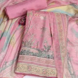 mbz.in by meena bazaar Women Floral Print Unstitched Dress Material-picture-43