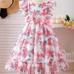 tior Girls Floral Print Fit & Flare Dress-picture-27