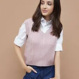 fame forever by lifestyle Women Knitted Regular Fit Top-picture-44