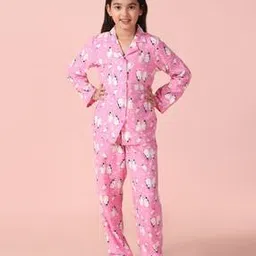 piccolo Girl Geometric Nightwear Set-picture-14