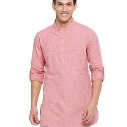 fabindia Short Kurta with Patch Pockets-picture-33