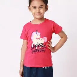 fabflee x ag Girls Graphic Print Regular Fit T-Shirt-picture-39