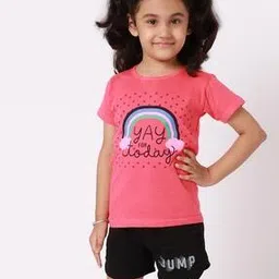 fabflee x ag Girls Graphic Print Regular Fit T-Shirt-picture-43