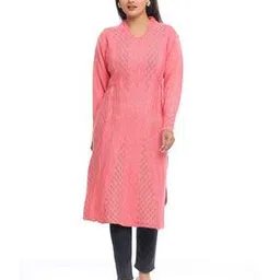 knitzy Women Self-design Kurta-picture-15