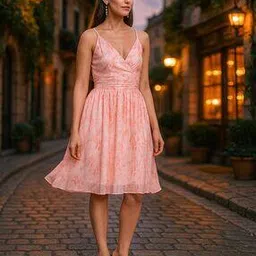leia Women Floral Print Fit & Flare Dress-picture-46
