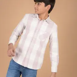 crimsoune club Boys Checks Slim Fit Shirt-picture-29