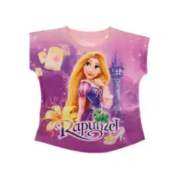 Cartoon Print Round Neck Top-image-0