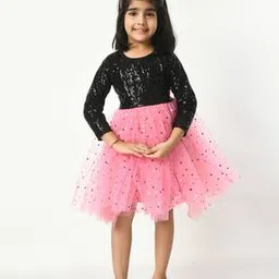 Girls Embellished Fit & Flare Dress-image-40