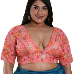 salwar studio V-Neck Back-Open Blouse-picture-24