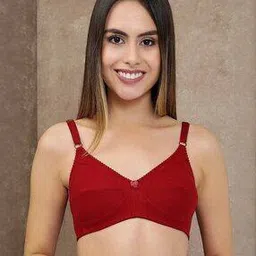 clovia Non-Padded Non-Wired Full Coverage T-shirt Bra in Hot Pink - Cotton-picture-38