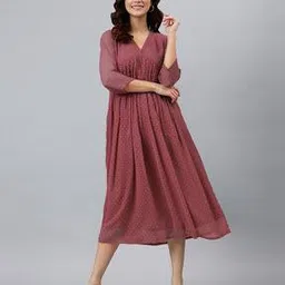 janasya Women Self-design Empire Dress-picture-51