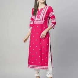 anushansa Women Embroidered Straight Kurta-picture-43