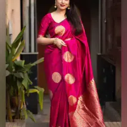 svaraa Women Printed Saree with Blouse Piece-picture-31