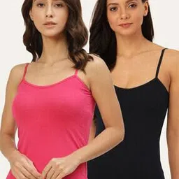 Pack of 2 Adjustable Strap Camisoles-image-1