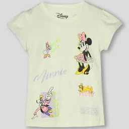 kg frendz Girls Minnie Mouse Print Round-Neck T-Shirt-picture-21