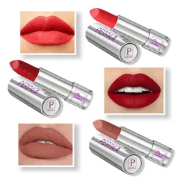 PERPAA Set of 3 Push Pop & Play Long-Lasting Moisturising Creamy Matte Lipsticks 3.5 g Each -Orange 193 - Red 196 - Innocent Nude 306 image 5