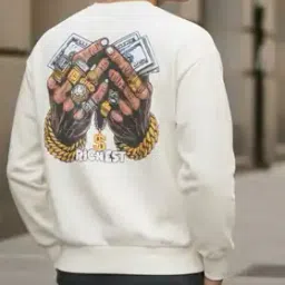 Shein Drop Shoulder Graphic Back Print Crew Sweatshirt-image-26