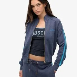 Women Essential Logo Regular Fit Track Jacket-image-33